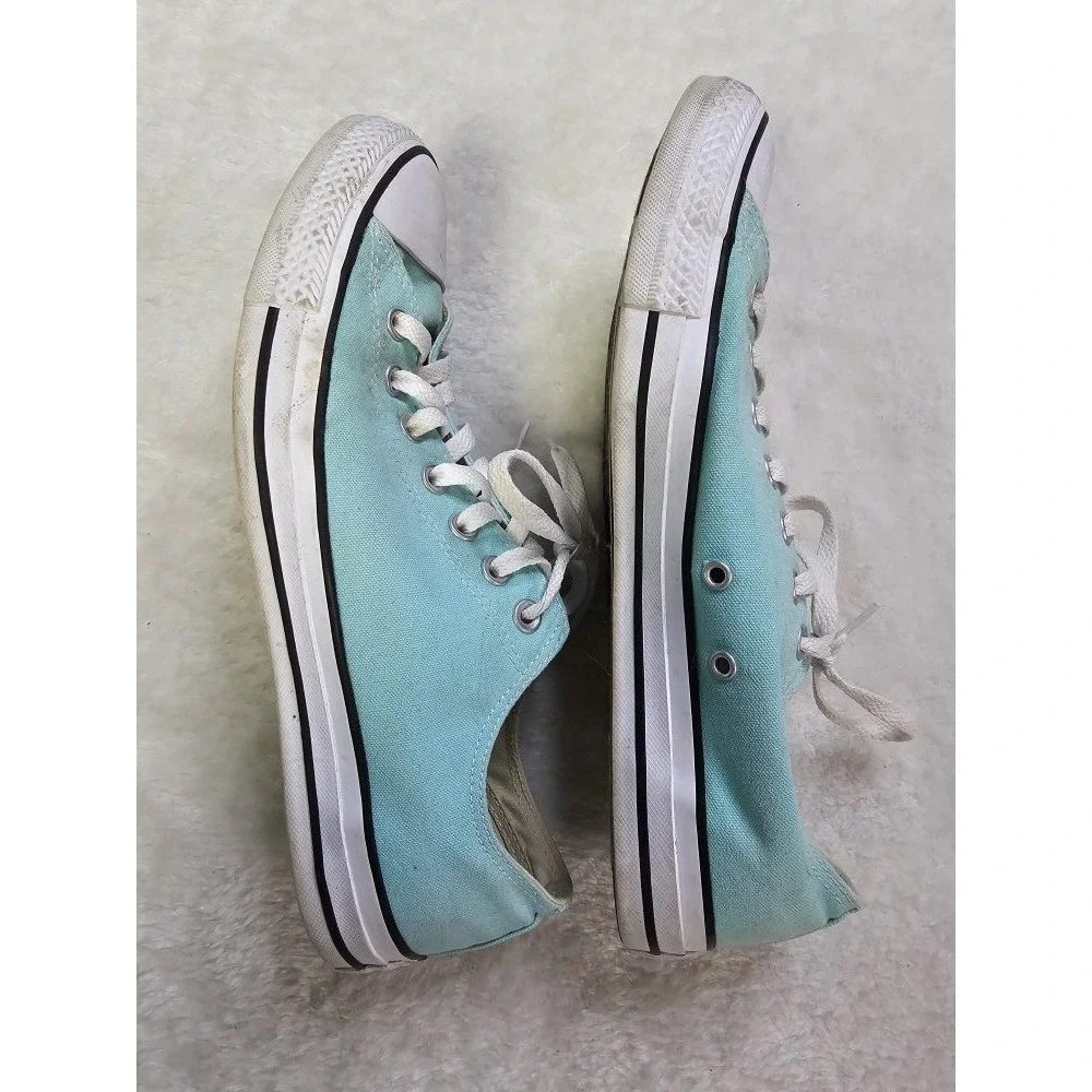 Converse All Star Mens Size 10 Mint Green Canvas‎ Sneakers - Picture 7 of 12